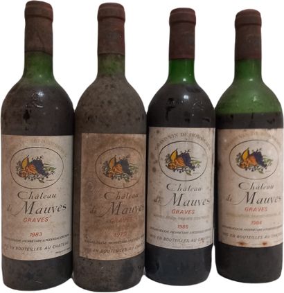 4 bouteilles de Graves 1979, 1983, 1984,...