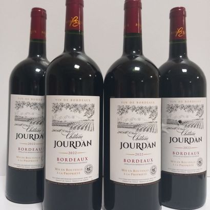 4 magnums 150cl de Bordeaux 2022, Château...