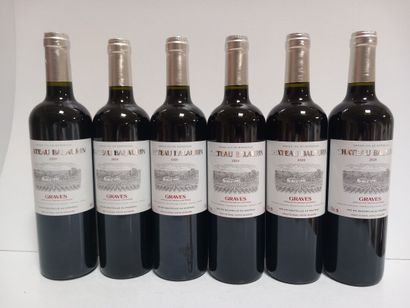 6 bouteilles de GRAVES 2020 Château Balaurin....
