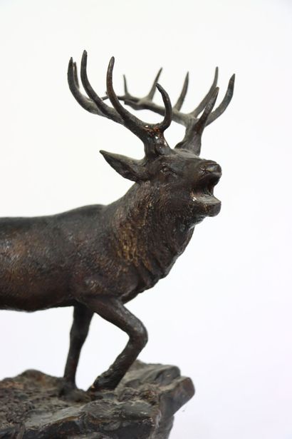 Fratin, d'après. Brame du cerf. Régule à...