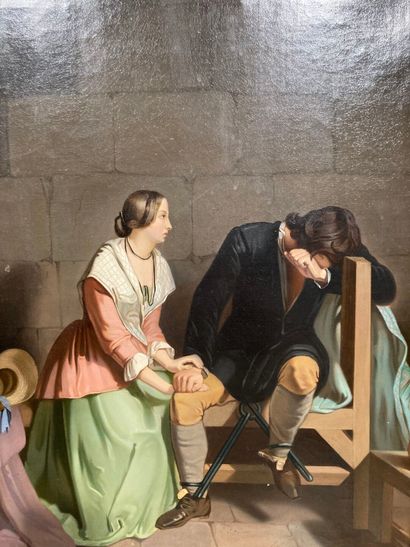 École française du XIXe, Visite à un prisonnier,...