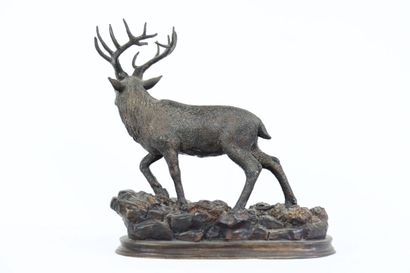 Fratin, d'après. Brame du cerf. Régule à...