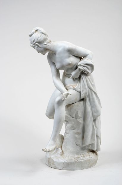 Léon PILET (1840 - 1916), d'après. La Baigneuse...