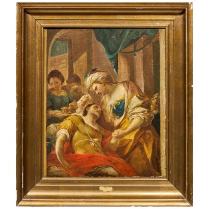 École Bolonaise du XVIIIe. La mort de Marc-Antoine,...