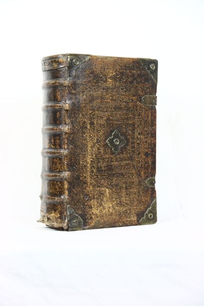 Bible en allemand, 1733, important couverte...