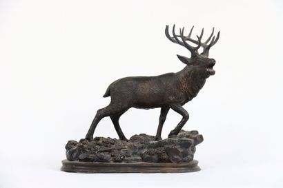 Fratin, d'après. Brame du cerf. Régule à...
