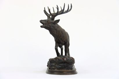 Fratin, d'après. Brame du cerf. Régule à...