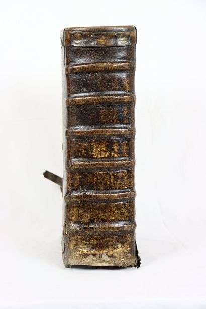 Bible en allemand, 1733, important couverte...