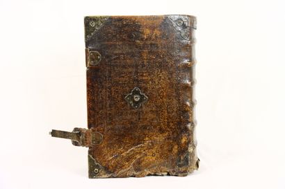 Bible en allemand, 1733, important couverte...