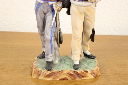 Deux hussard du 9 ème Régiment. Sujet en...