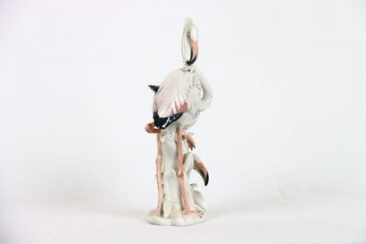 SAXE, Manufacture KARL ENS. Groupe en porcelaine...