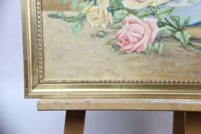 École française du XXe. Nature morte. Huile...