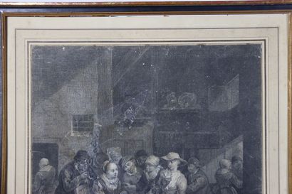 École du XXe siècle. Gravure représentant...