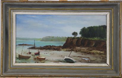 R. BRICQUET (XIX-XXe), Bateaux de pêche à...
