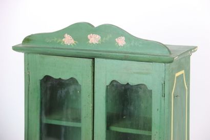 Vitrine miniature en bois ouvrant par deux...
