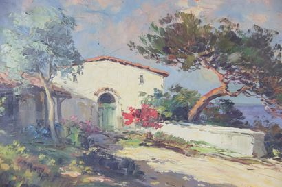 AREL Marc (XXe siècle). Mas de Provence en...
