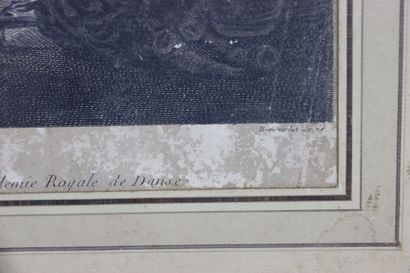École du XXe siècle. Gravure représentant...