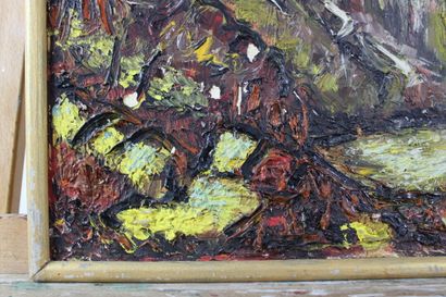 École Française du XXe. Composition. Gouache...