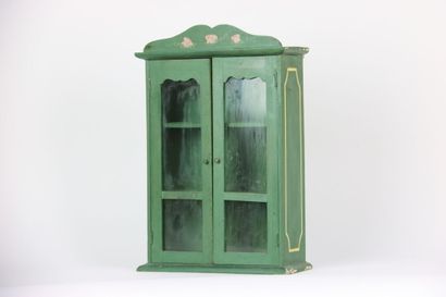 Vitrine miniature en bois ouvrant par deux...