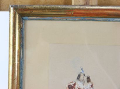BALLUE Hippolyte Omer (1820-1867). Couple...
