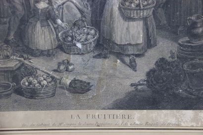École du XXe siècle. Gravure représentant...