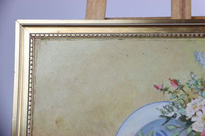 École française du XXe. Nature morte. Huile...