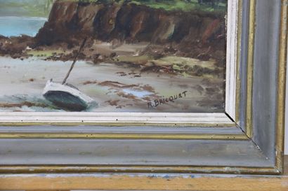 R. BRICQUET (XIX-XXe), Bateaux de pêche à...