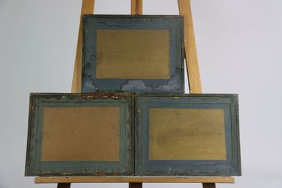 Lot constitué de 3 gravures représentant...
