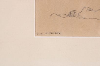 Jean Jacques HENNER (1829 - 1905). Two nude...