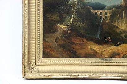 Rose BRIOUX (1810-1881). Italian landscape...