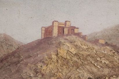 20th century school. View of a casbah on...