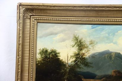 Rose BRIOUX (1810-1881). Italian landscape...