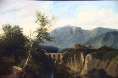 Rose BRIOUX (1810-1881). Italian landscape...