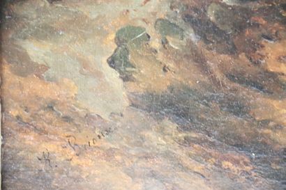 Rose BRIOUX (1810-1881). Italian landscape...