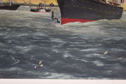 20th century school. Offshore. Marine with...