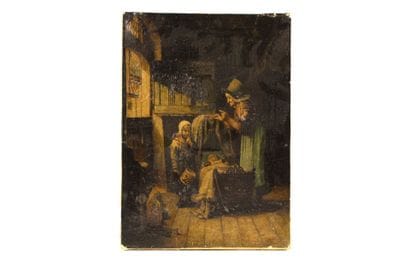 Nineteenth century school. Interior scene...