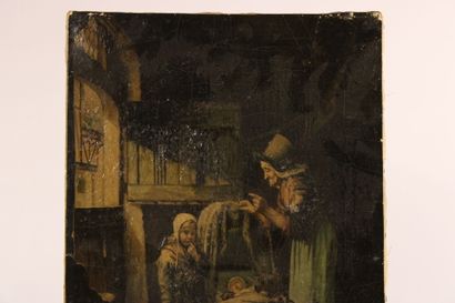 Nineteenth century school. Interior scene...