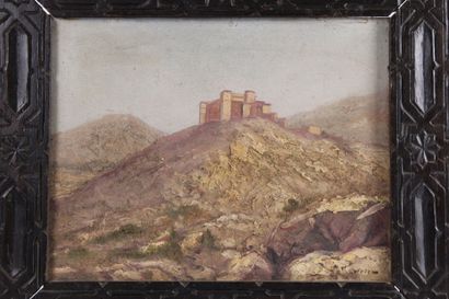 20th century school. View of a casbah on...