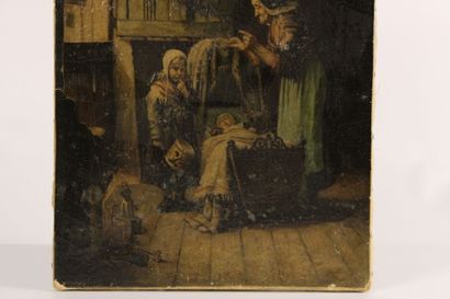 Nineteenth century school. Interior scene...