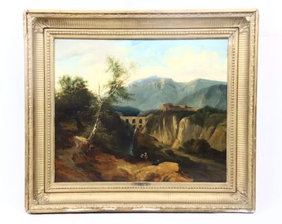 Rose BRIOUX (1810-1881). Italian landscape...