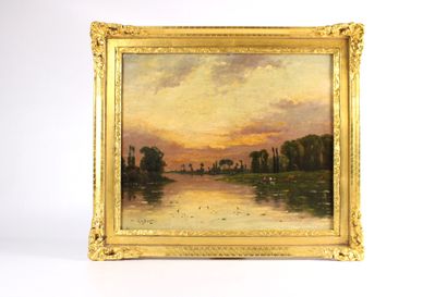 MELPY. 20th century school. Animated river....