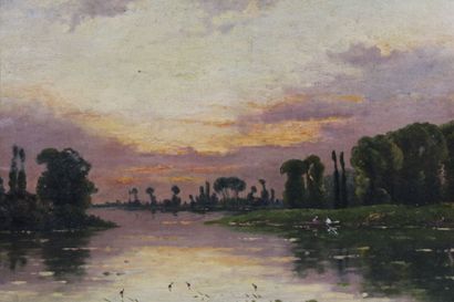 MELPY. 20th century school. Animated river....