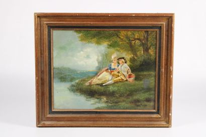 Léon Sevigne. 20th century school. Pair of...