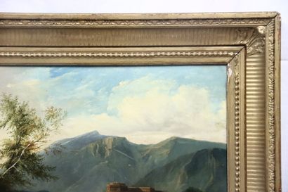 Rose BRIOUX (1810-1881). Italian landscape...