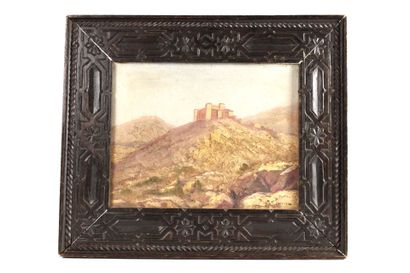 20th century school. View of a casbah on...