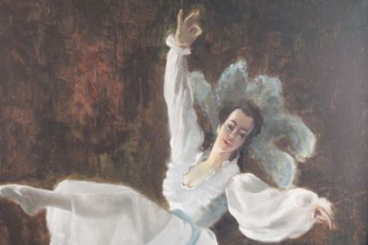 Otto Stawi, (1924-1980). The Dancer. Oil...