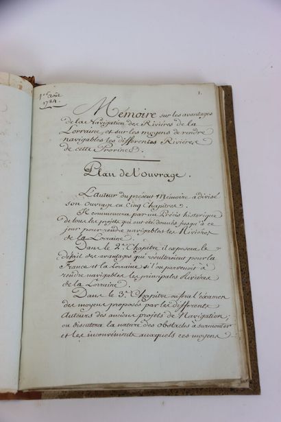 [MANUSCRIT] - [MOSELLE] - Mémoires sur les...