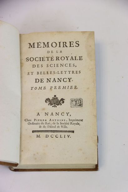 [NANCY] - Mémoires de la Société Royale des...