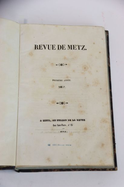 [METZ] - Revue de Metz. First year. Première...