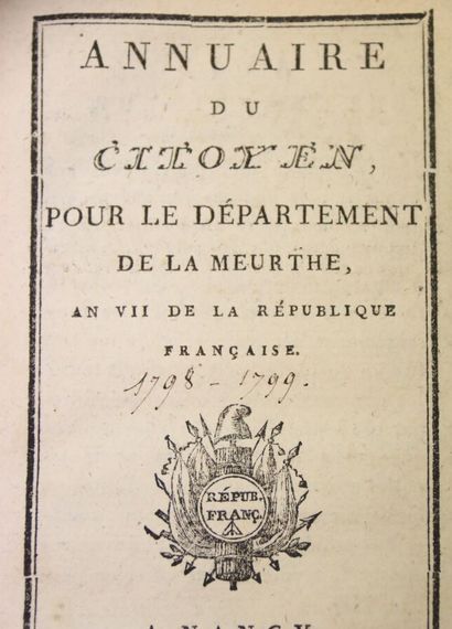 [LOT DE 6 ANNUAIRES] - COLLECTIF. Annuaire...